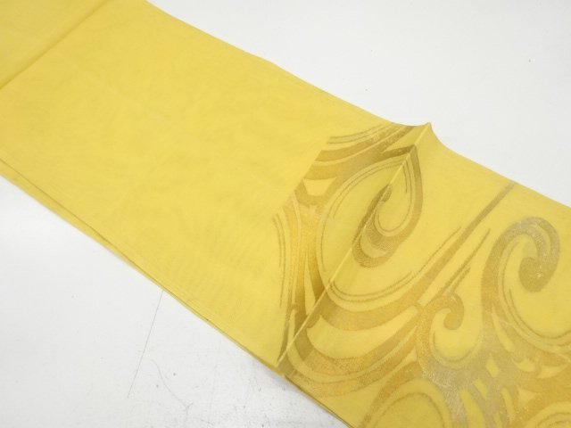  アンティーク　紗　流水模様織り出し袋帯（材料）